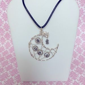 Handmade wire wrapped moon